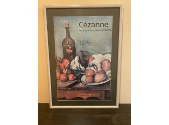 Vintage   1978  'Cezanne' Original Exposition Framed Poster