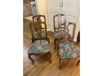 Vintage 'Cassard Roman Company' Open Slat Dining Chairs-4 Side Chairs
