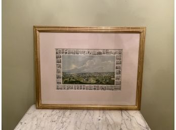 Vintage Professionally Framed & Signed Lithograph- Mexico- M. Thomas 1 Of 2