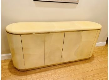Italian Lacquered Credenza- Attributed To Karl Springer 1970's