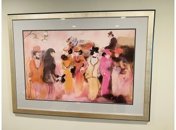 Contemporary Modern Professionally Framed & Signed Watercolor 'Zule' Zule Moskowitz