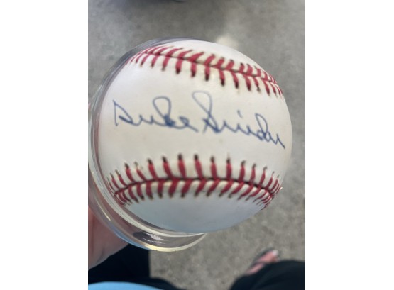 Vintage 'Duke Snider' Autographed Baseball