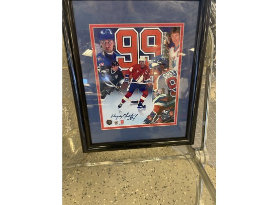 'Wayne Gretzky'  THE GREAT ONE '99' Former Canadian Ice Hockey Player-Autographed   8 X 10' Framed Photo
