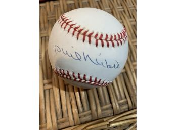 Autographed PHIL NICKO Baseball -300 Wins