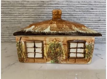 Vintage 'PRICE' English  Cottagewear Pottery Covered Box