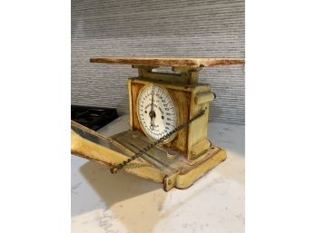 Antique Painted Metal Scale