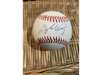 Autographed Gaylord Perry Baseball-300 Wins