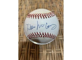 Autographed ' Willie McCovey ' Baseball-500 Home Run Club