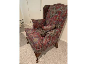 Decorator Wing-Chair W/ Designer South West Style Fabric