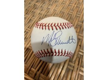 VINTAGE AUTOGRAPHED 'MIKE SCHMIDT-MEMBER OF THE 500 HOME RUN CLUB