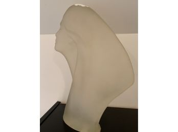 Vintage  Frosted Lucite Sculpture