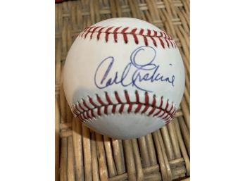Autographed CARL ERSKINE Baseball-Brooklyn Dodgers