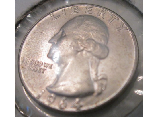 1964-D Authentic WASHINGTON Quarter $.25 United States