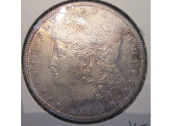 1896 Authentic MORGAN SILVER DOLLAR $1.00 United States
