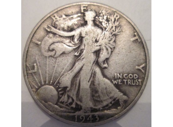 1943 Authentic WALKING LIBERTY Half Dollar $.50 United States