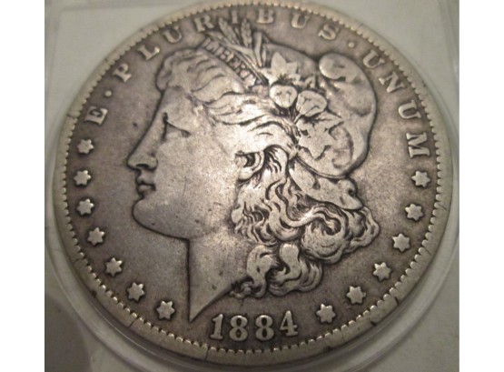 1884-O Authentic MORGAN SILVER DOLLAR $1.00 United States