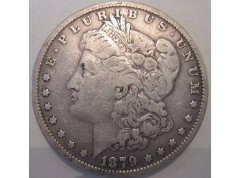 1879 Authentic MORGAN SILVER DOLLAR $1.00 United States
