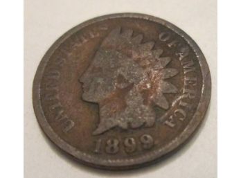 1899 Authentic INDIAN HEAD CENT $.01 United States