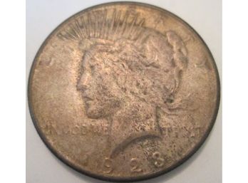 1923 Authentic PEACE SILVER DOLLAR $1.00 United States