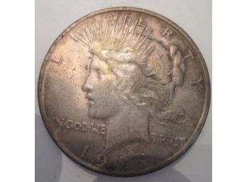 1924 Authentic PEACE SILVER DOLLAR $1.00 United States
