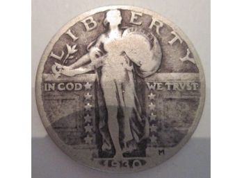 1930 Authentic STANDING LIBERTY Quarter $.25 United States