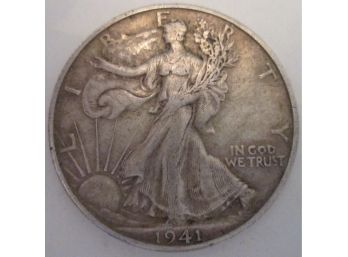 1941-D Authentic WALKING LIBERTY Half Dollar $.50 United States