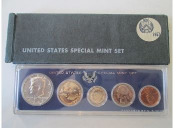 1967 Authentic SPECIAL MINT SET Uncirculated SILVER KENNEDY Coin United States