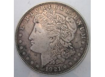 1921 D Authentic MORGAN SILVER DOLLAR $1.00 United States