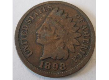 1898 Authentic INDIAN HEAD CENT $.01 United States
