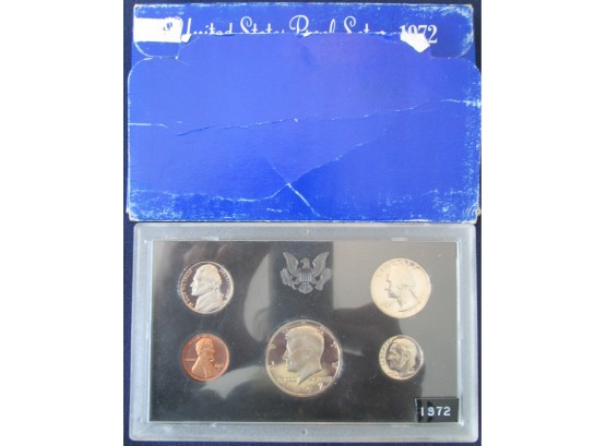 SET 5 COINS! 1972S Authentic PROOF SET Uncirculated United States