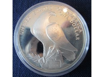 1984S Authentic XXIII OLYMPIC COMMEMORATIVE SILVER DOLLAR $1.00 Coin United States