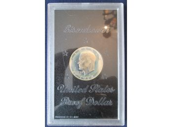 1974S PROOF Authentic EISENHOWER SILVER DOLLAR $1.00 United States