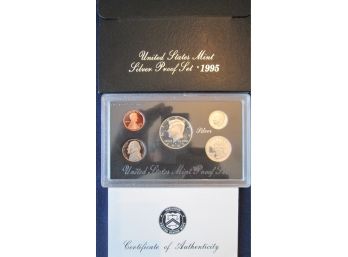 SET 5 COINS! 1995S Authentic SILVER PROOF SET Uncirculated United States
