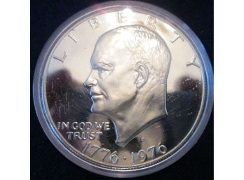 1976S PROOF Authentic EISENHOWER SILVER DOLLAR $1.00 United States