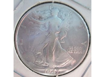 1947P Authentic WALKING LIBERTY SILVER Half Dollar $.50 United States