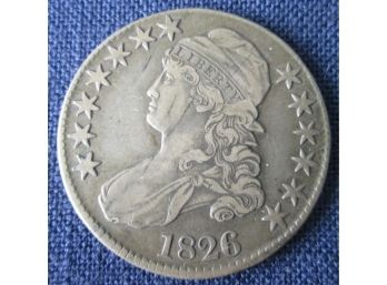 1826 Authentic BUST Half Dollar SILVER $.50 United States