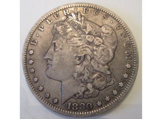 1880P Authentic MORGAN SILVER DOLLAR $1.00 United States