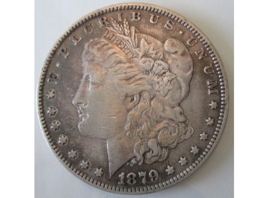 1879P Authentic MORGAN SILVER DOLLAR $1.00 United States