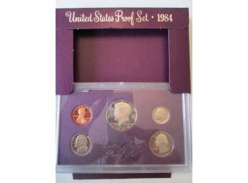 SET 5 COINS! 1984S Authentic PROOF SET Uncirculated United States