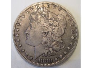 1880P Authentic MORGAN SILVER DOLLAR $1.00 United States