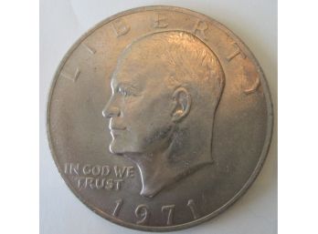 1971P Authentic EISENHOWER DOLLAR $1.00 United States