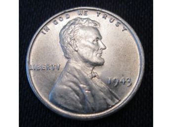 1943P STEEL WARTIME, Authentic LINCOLN CENT $.01 United States