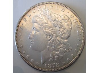 1878S Authentic MORGAN SILVER DOLLAR $1.00 United States, BRILLAINT UNCIRCULATED