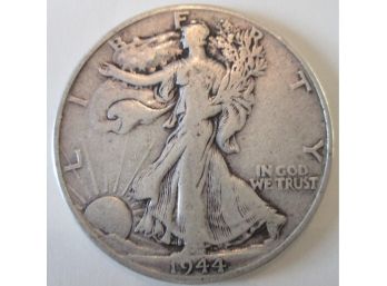 1944P Authentic WALKING LIBERTY SILVER Half Dollar $.50 United States
