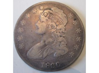1836P Authentic BUST Half Dollar SILVER $.50 United States