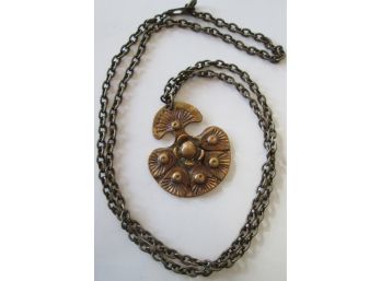 Vintage Signed SEPPO TAMMINEN NECKLACE, Naturalist Design, Made In FINLAND