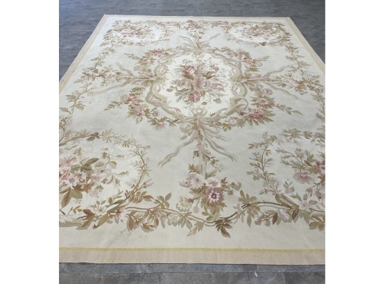 Vintage Large French Aubusson Style Rug Retail Cost $4450
