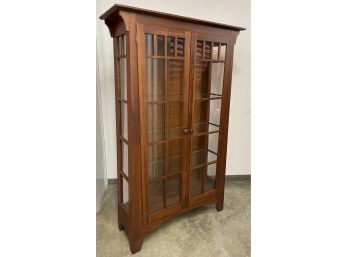 Ethan Allen American Impressions Solid Cherry Mission Style Cabinet