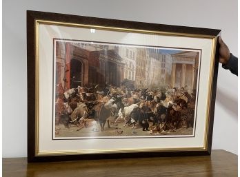 Bulls And Bears Wall Street Framed Art Print By W.H. Beard