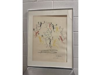 Vintage Picasso Dance Of The Youth Lithograph